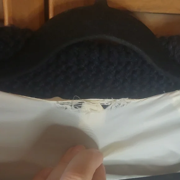 Men's Black and White Knit Sweater With Cow On The Back